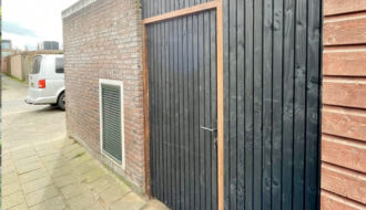 Houten tuinpoort