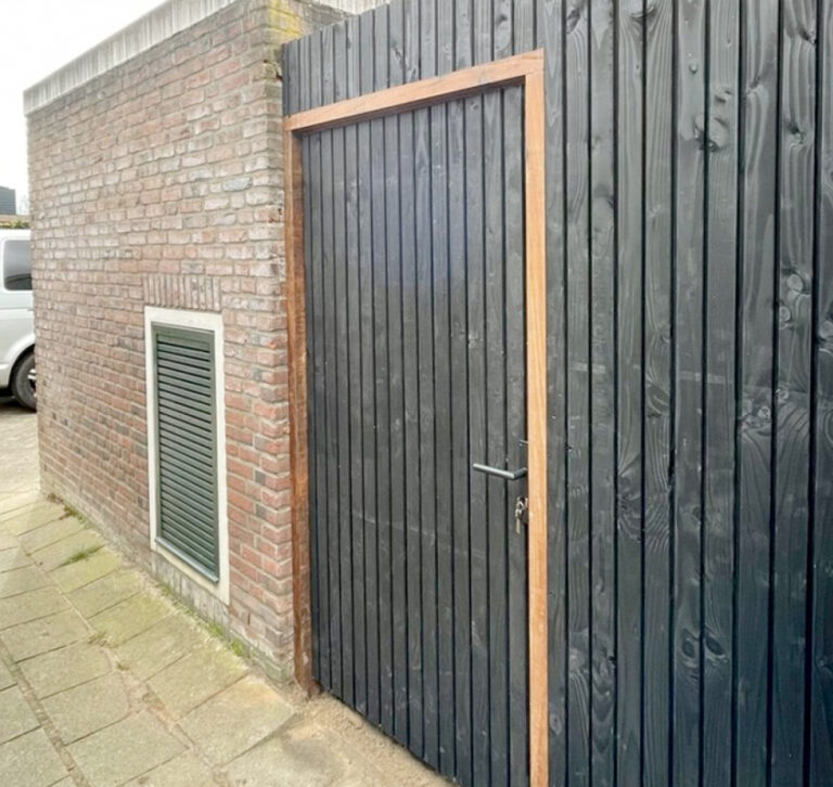 Houten tuinpoort