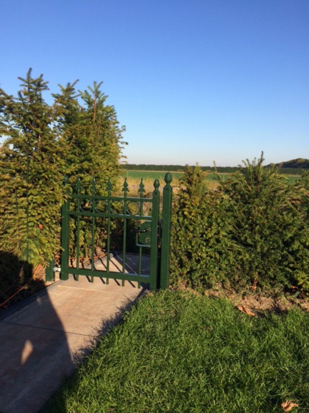 Offerte aanvragen voor een groene tuinpoort op maat